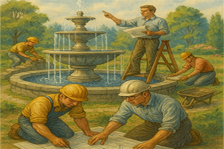 طراحی و ساخت آبنما